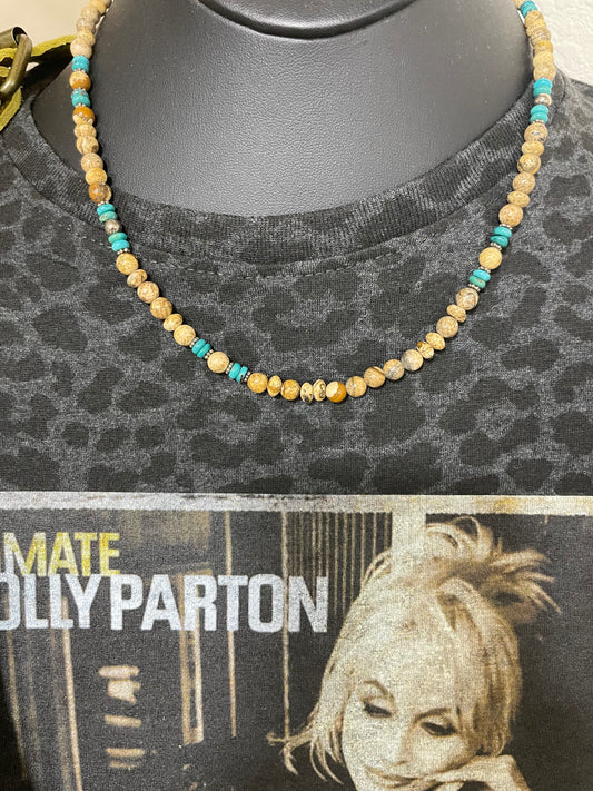 Texas Tumbleweed Turquoise Necklace