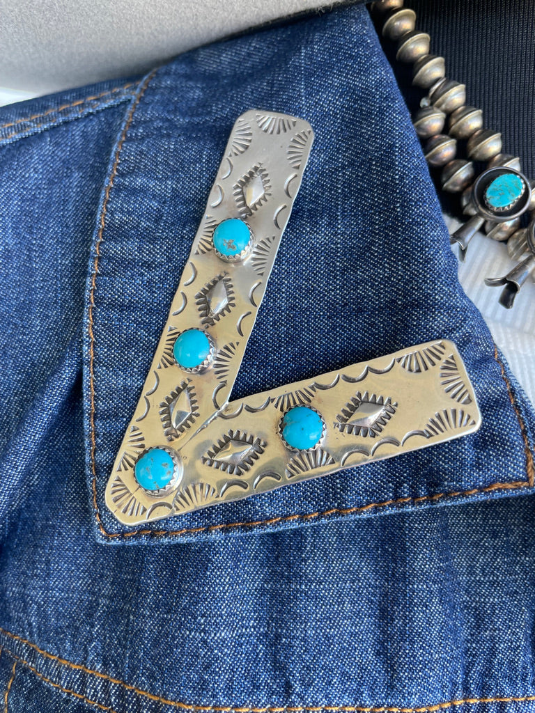 Turquoise Collar Tips