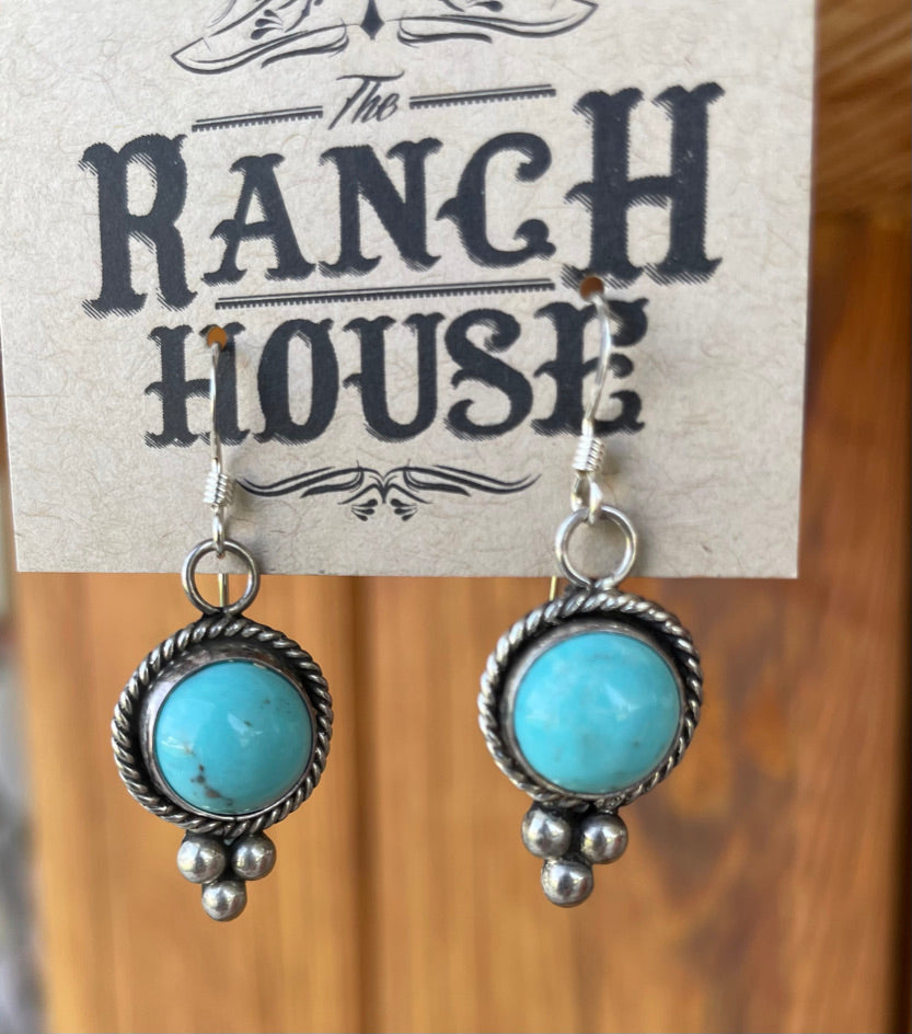 Blue Eyed Baby - Turquoise Earrings
