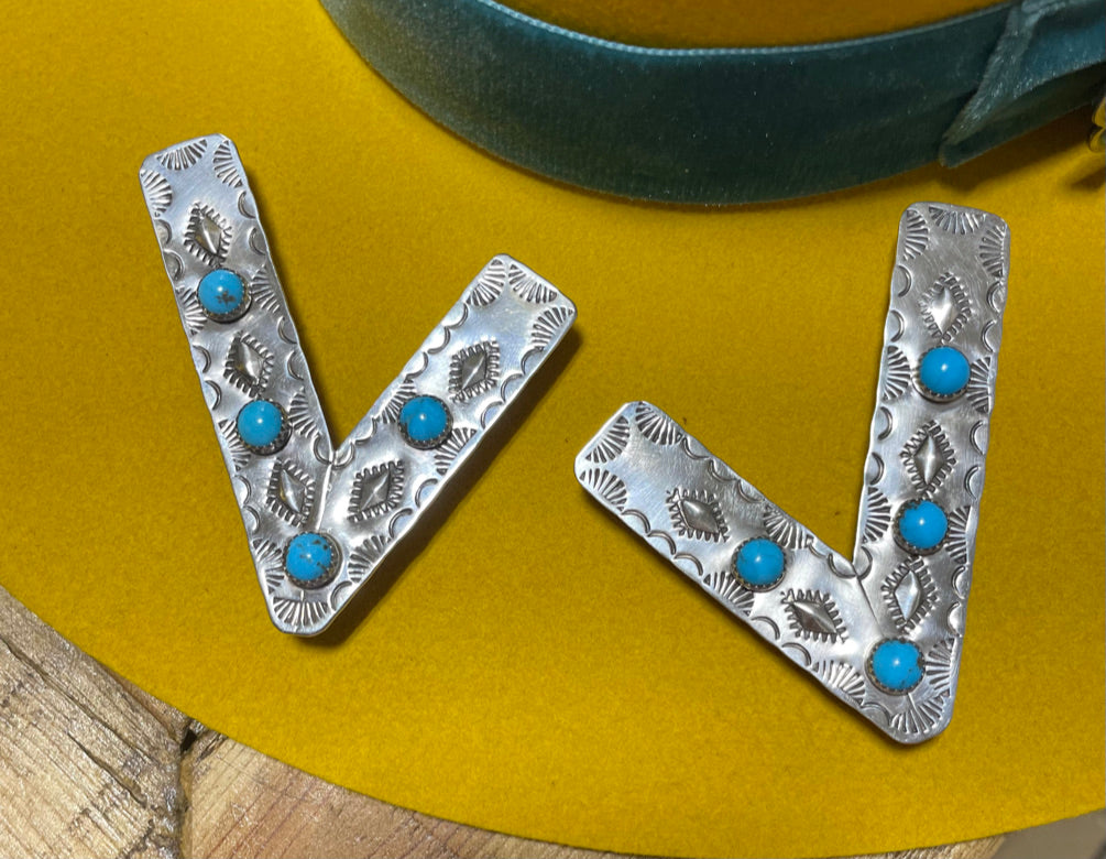 Turquoise Collar Tips