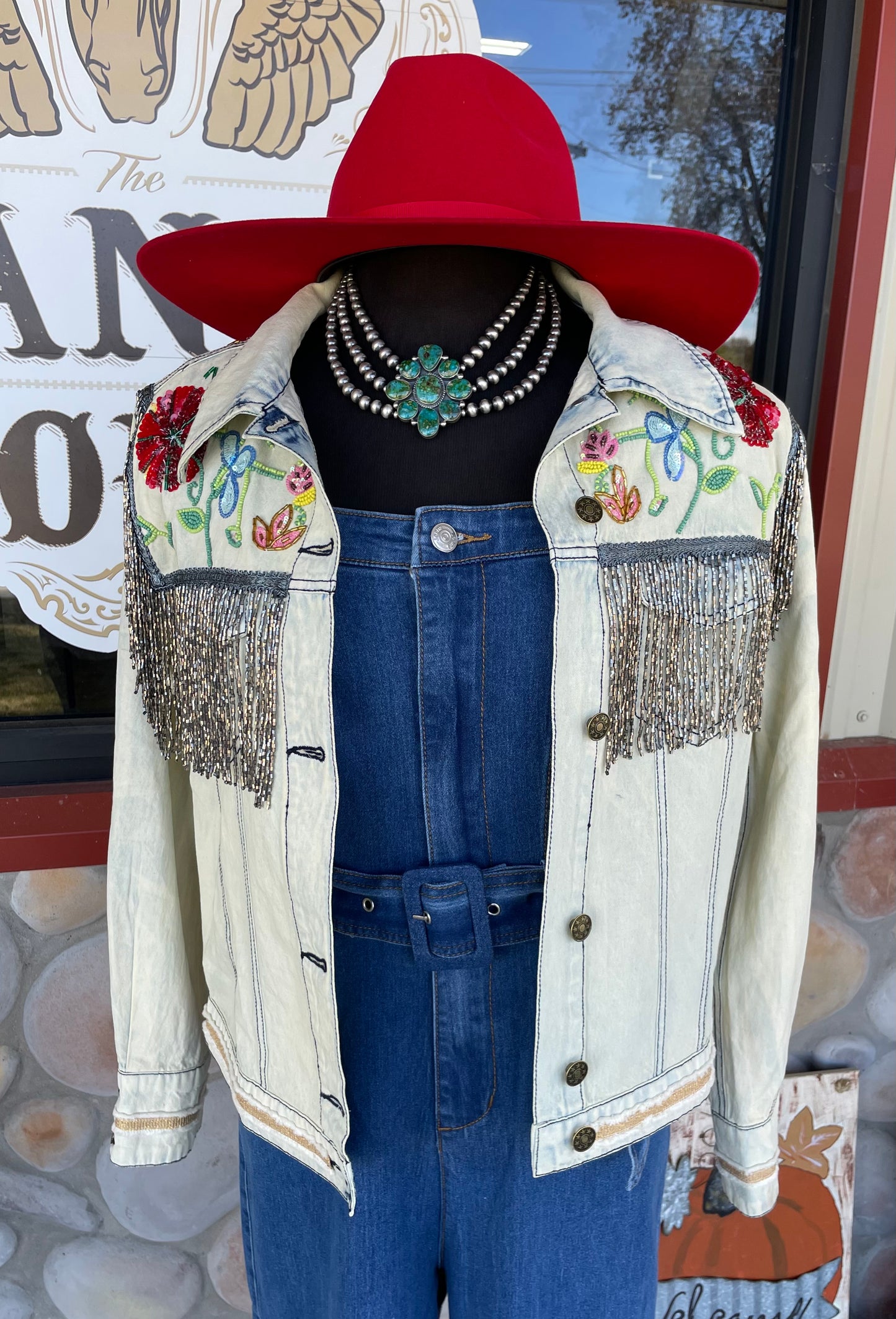 Country Queen Embellished Jacket- Aratta
