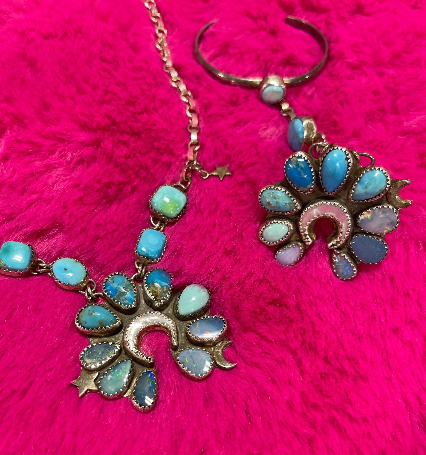 Love You To The Moon! Little Girl Turquoise Set