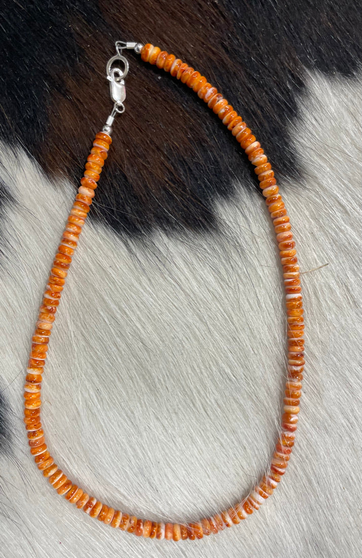 Orange Crush Turquoise Necklace