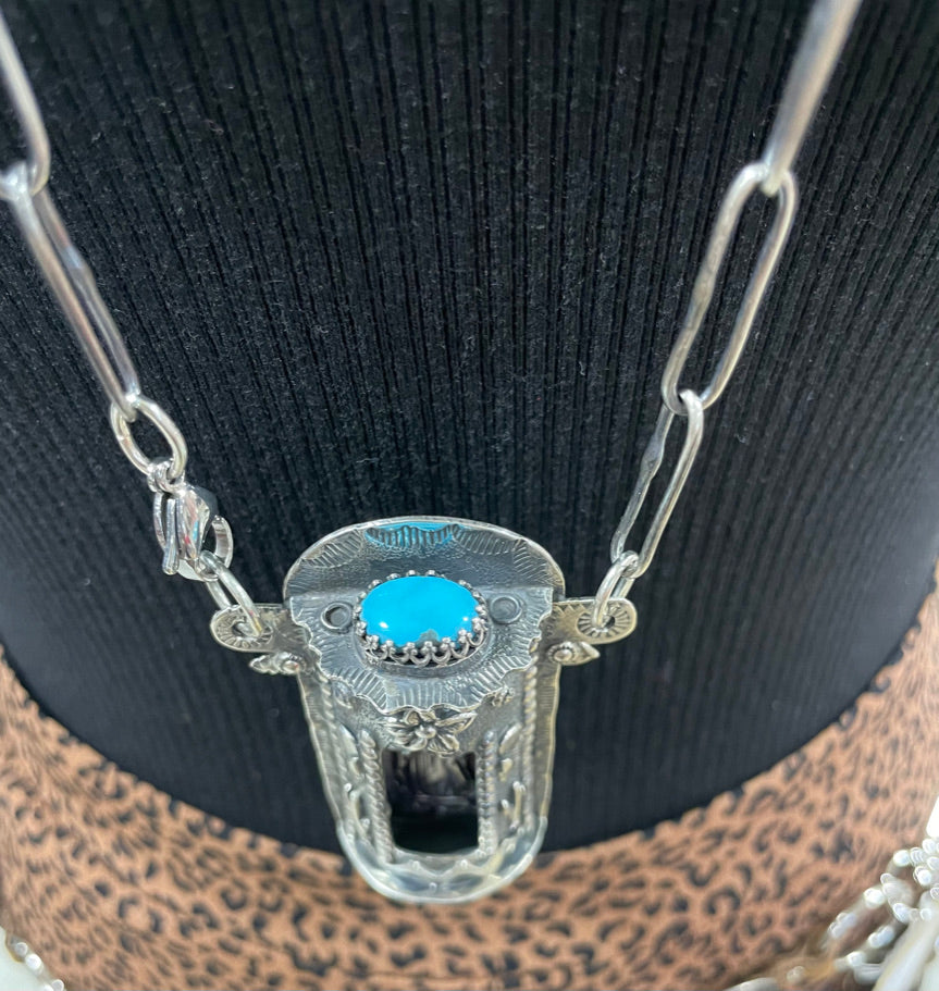 Virgin Maria Turquoise Necklace