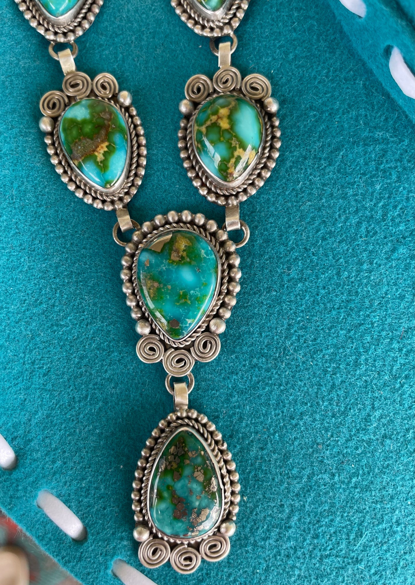 Sonoran Gold  Fierce Turquoise Necklace
