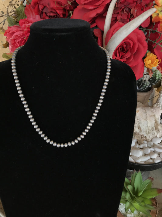22" 6mm Pearl Necklace