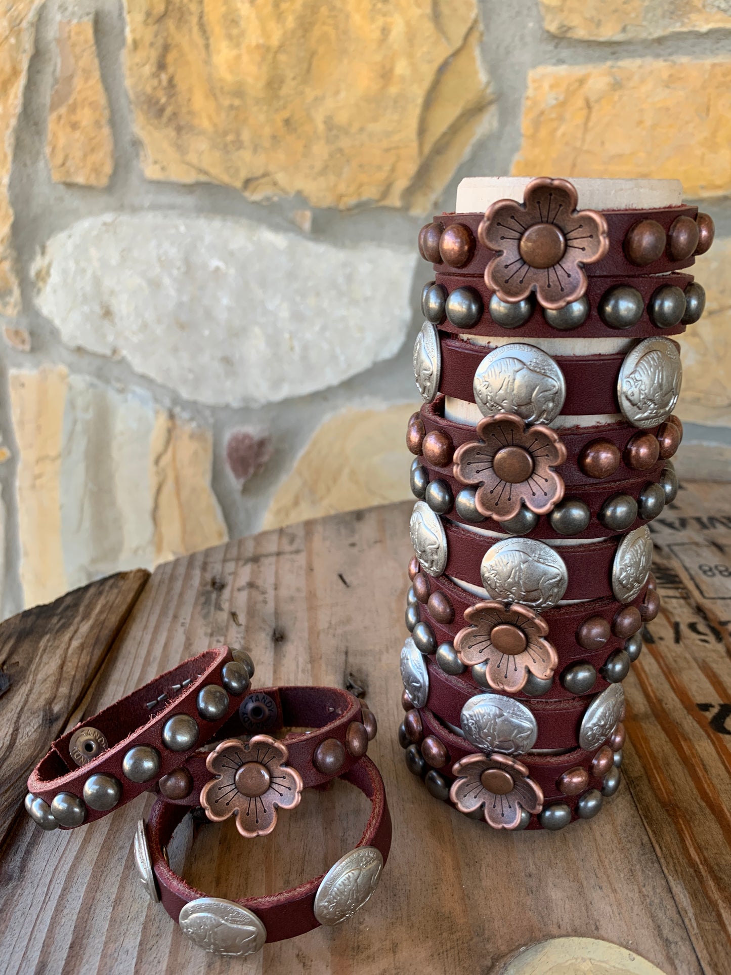 Studded Leather Bracelets