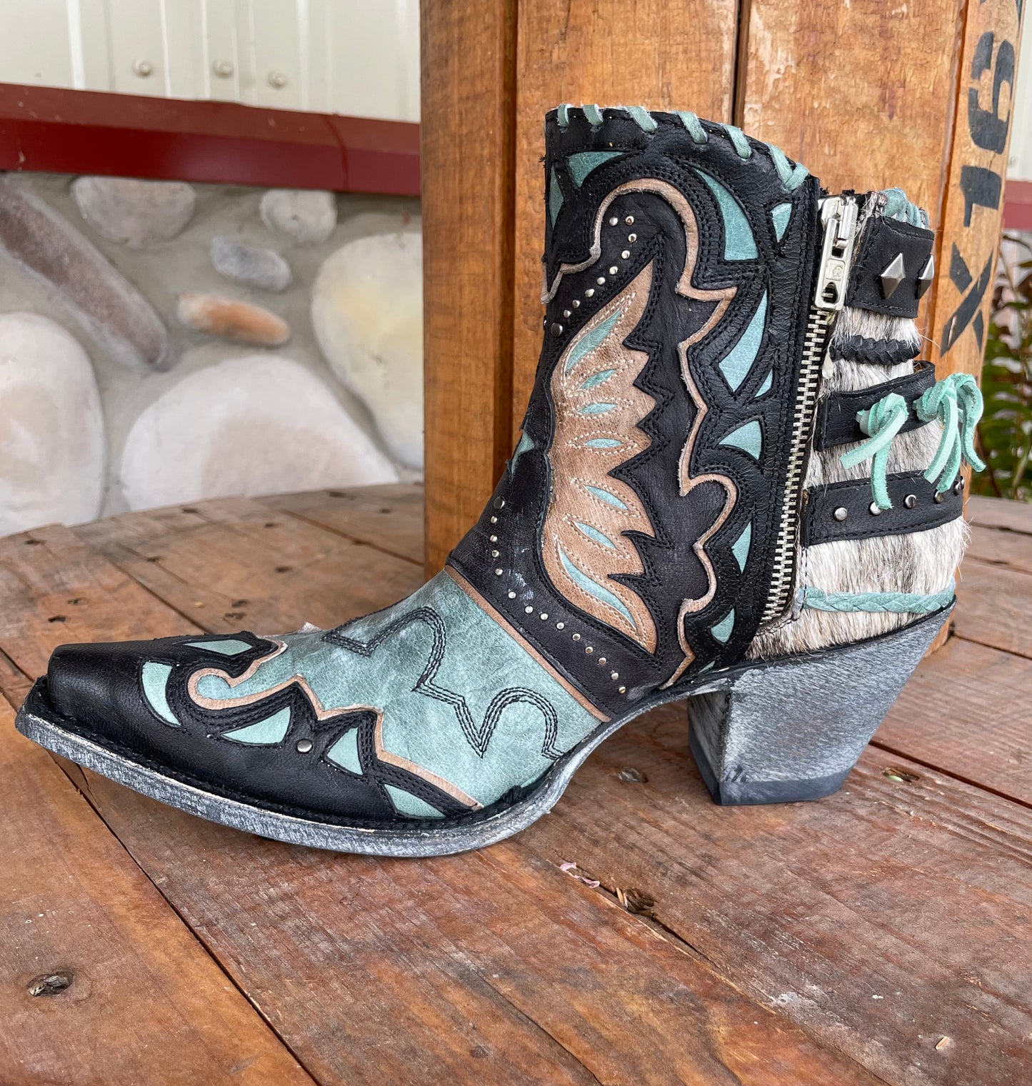 Aqua Delight Old Gringo Ankle Boots