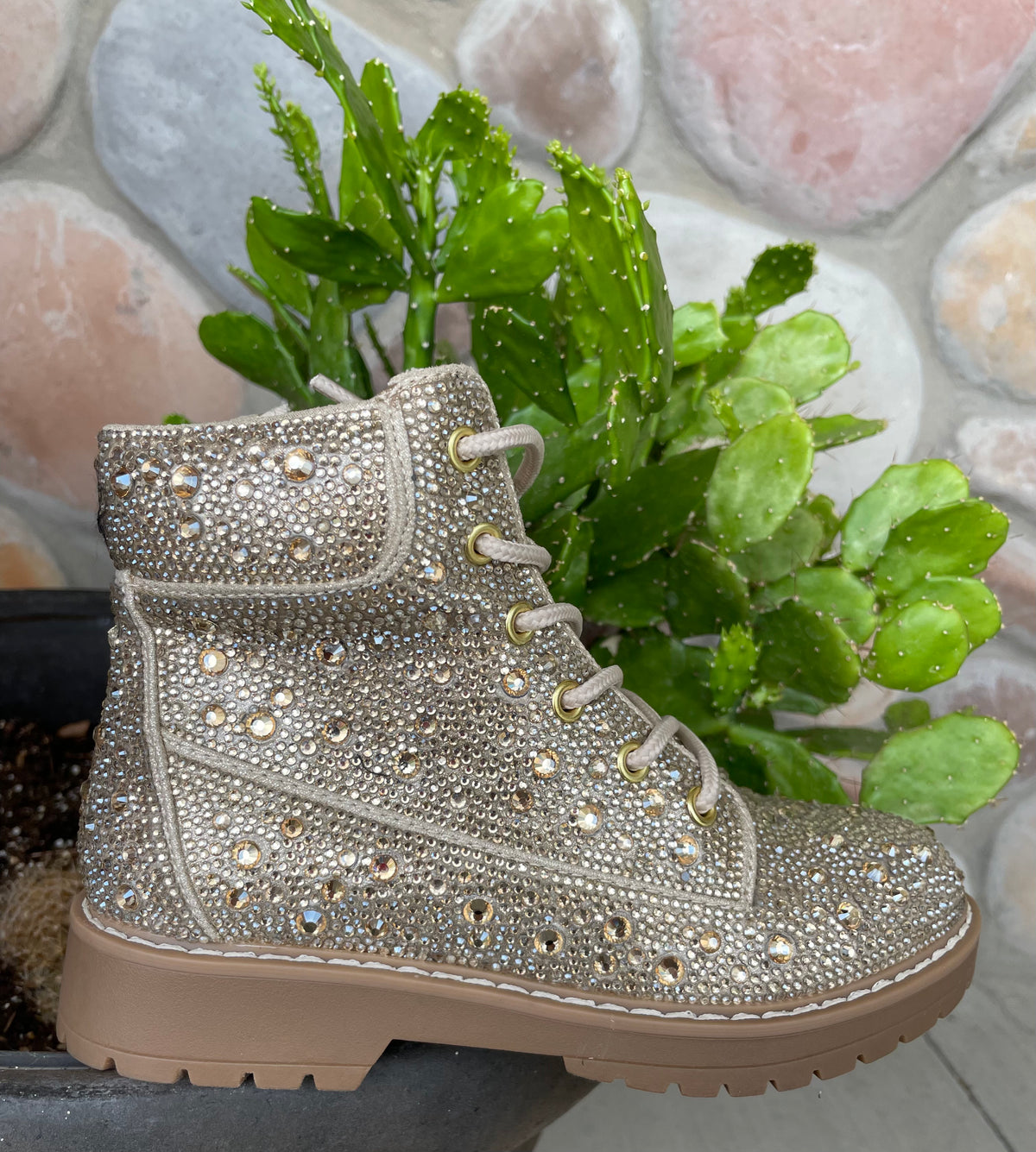 Gold Rockstar Boots by Betsey Johnson- Children's boot