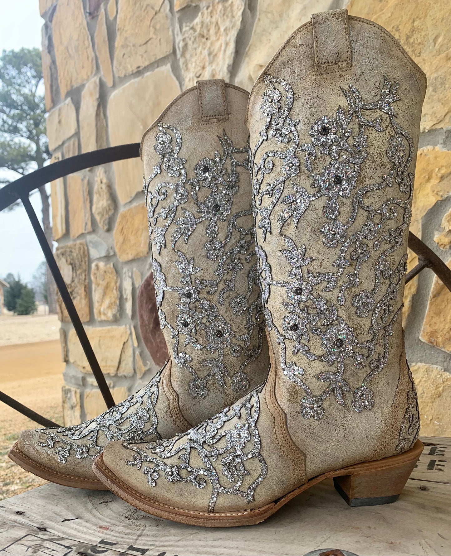 Corral Flower Happy Boots