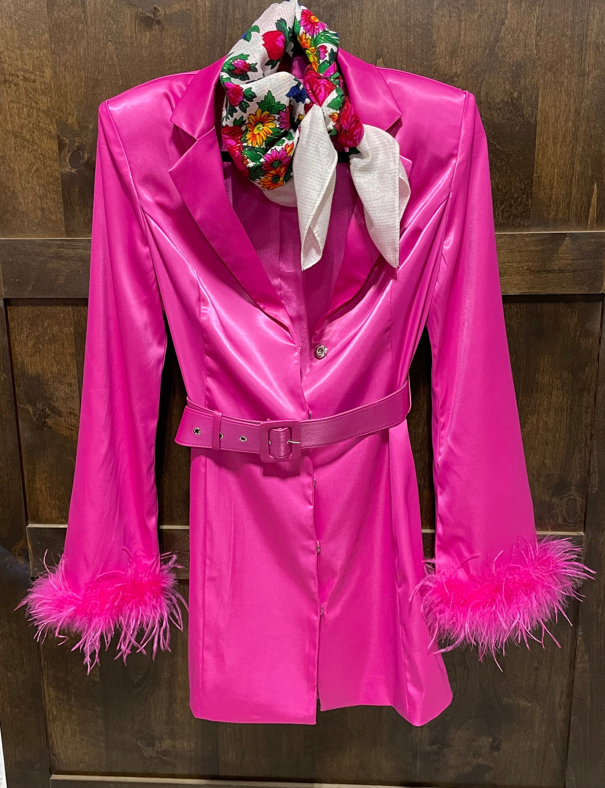 Pink Princess Mid Length Jacket