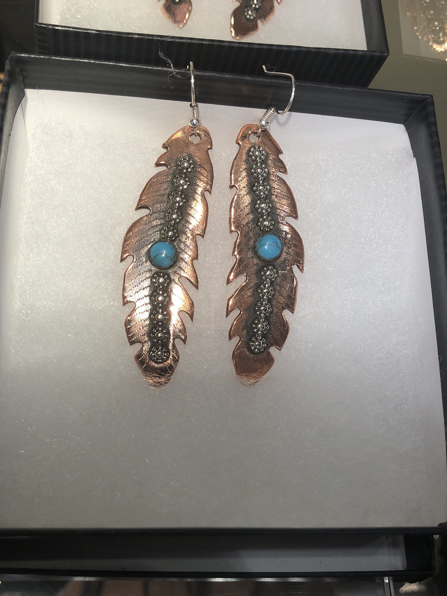 Rush Lewis Large Feather Earrings