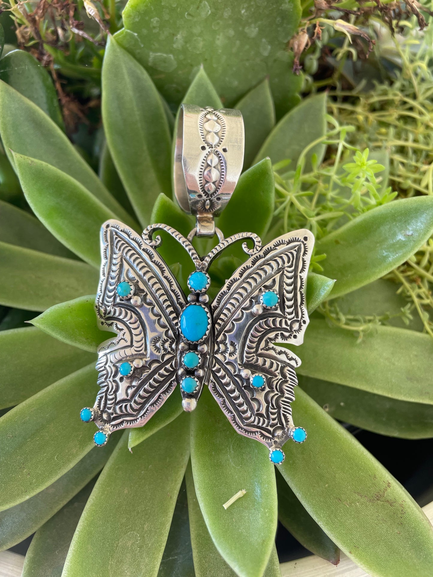 Turquoise Butterfly Pendent