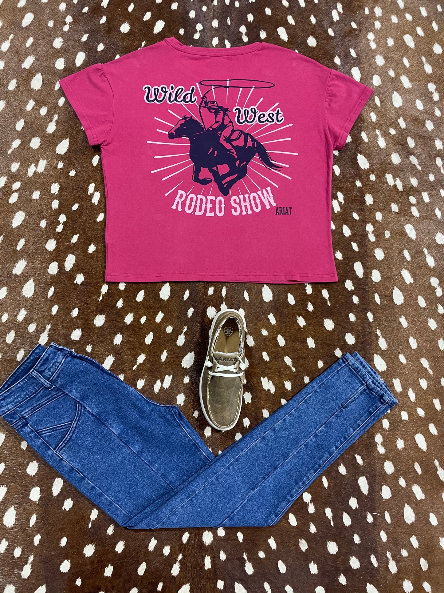 Wild West Rodeo Show Cropped Tee