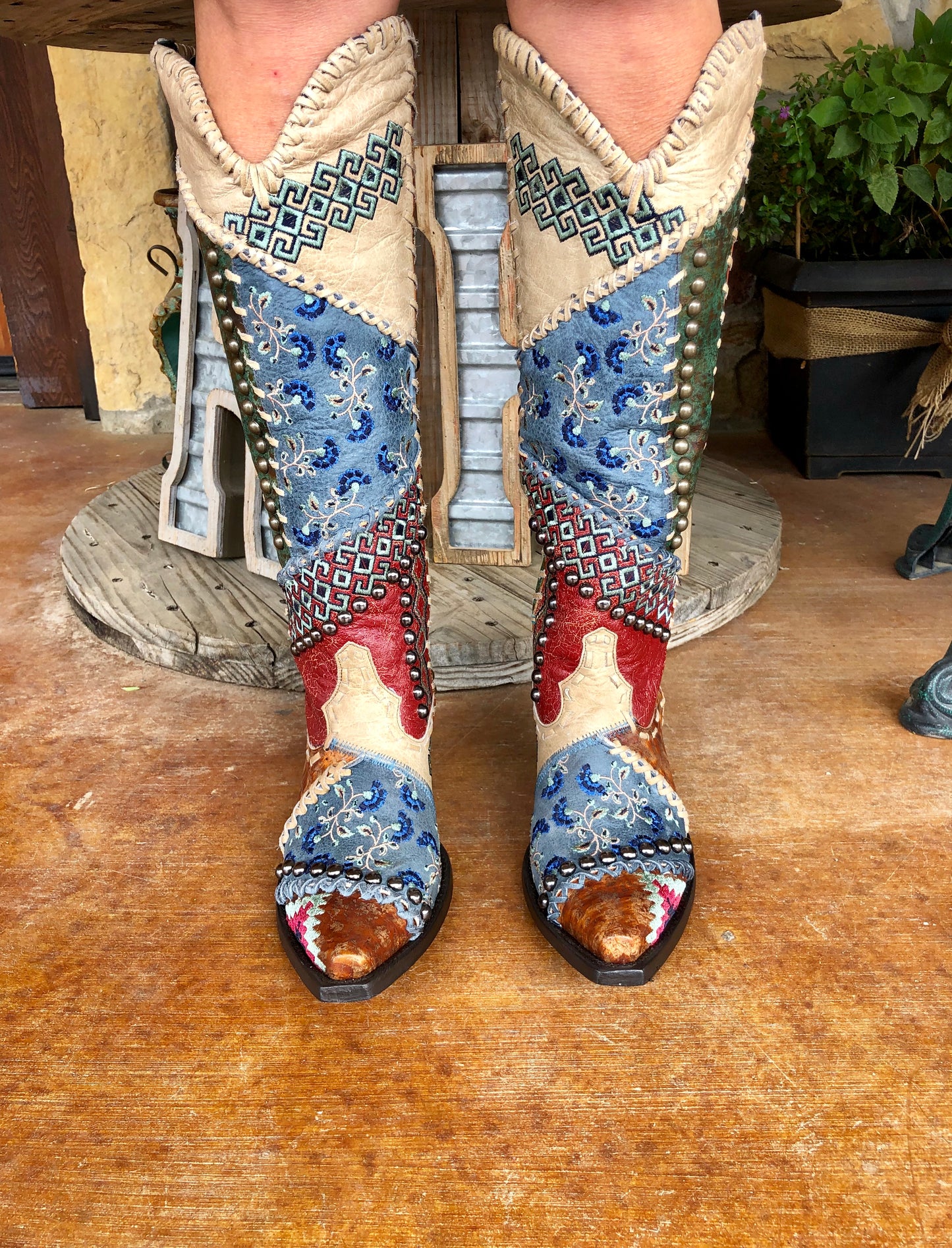 Old Gringo Blowout Boot - Blue