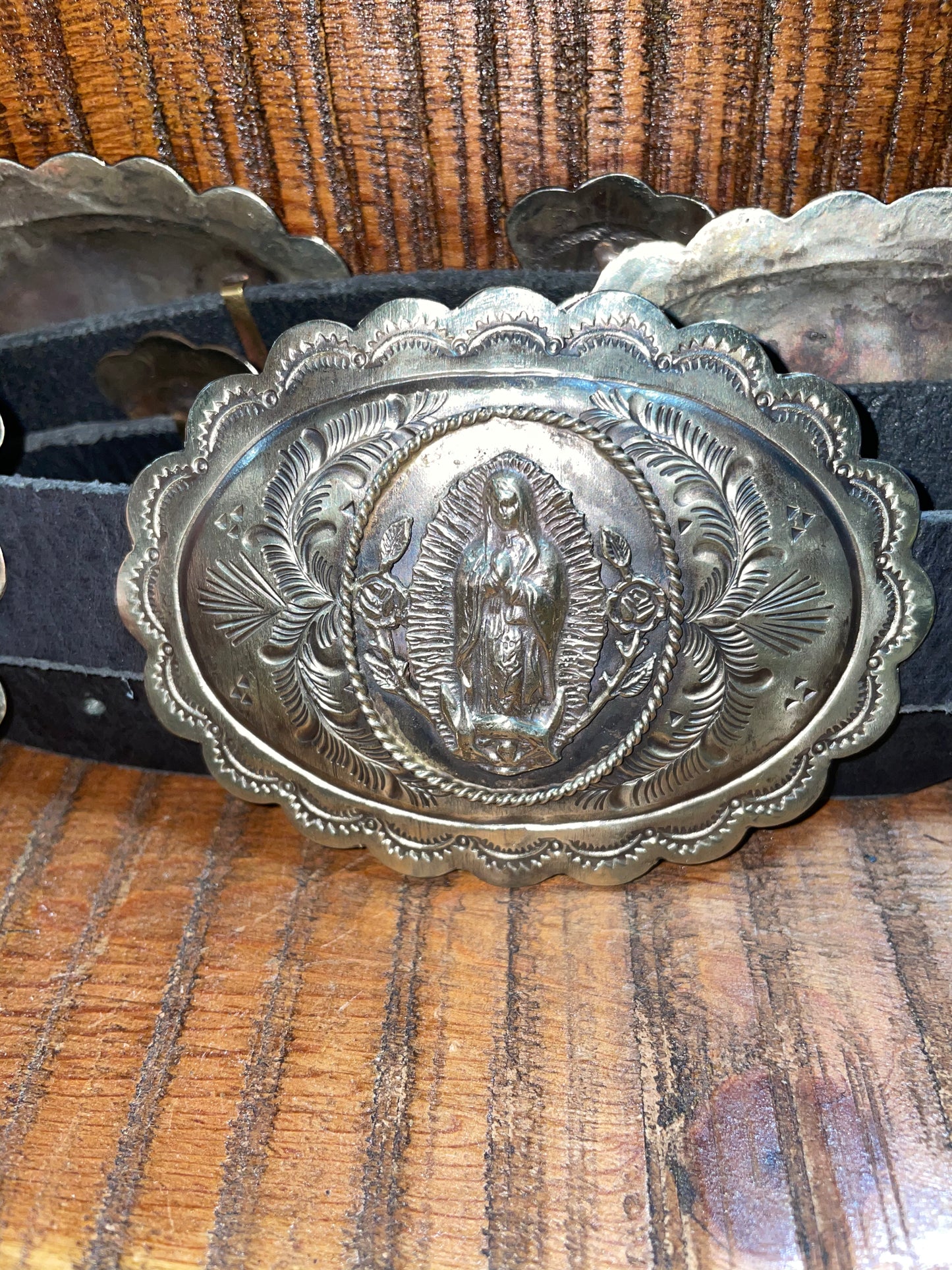Barbosa Guadalupe Woman Concho Belt