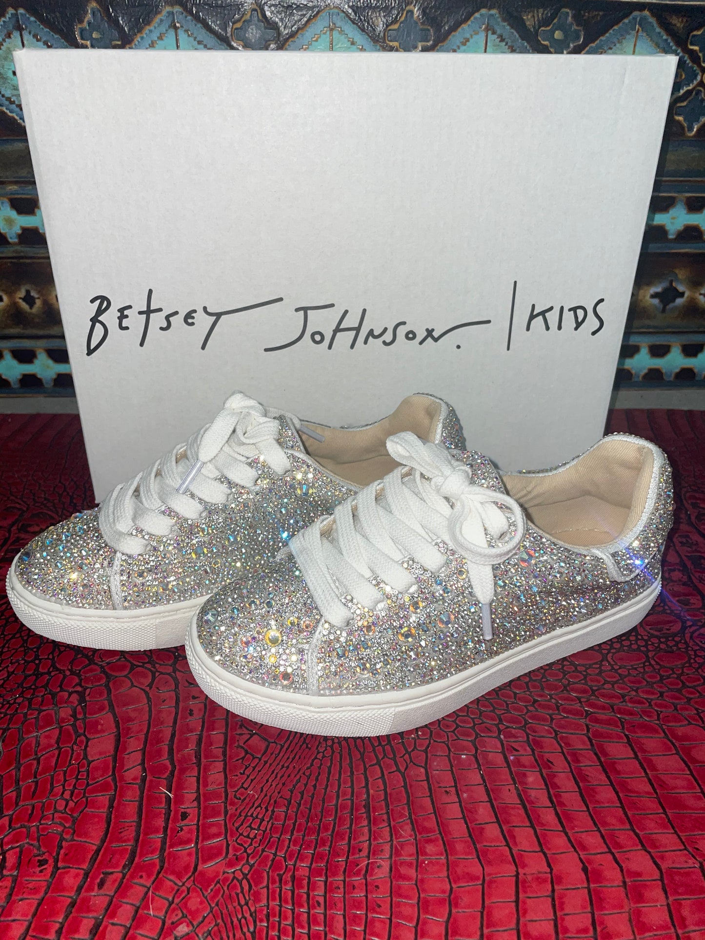 Betsey Johnson Sidny Rhinestone Children's Sneakers