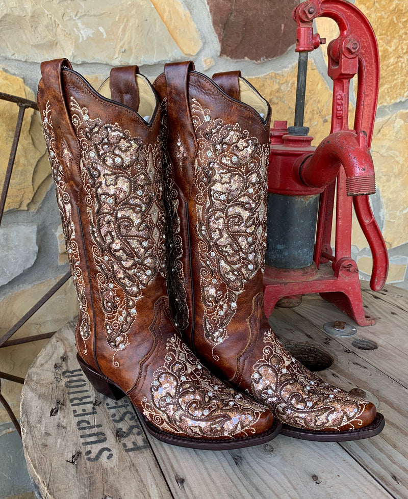 Corral Marry Me Boots - Saddle
