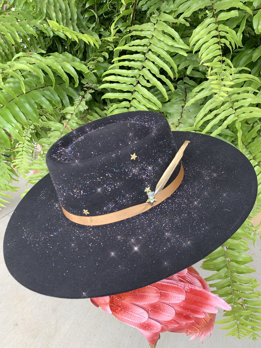 AHC Spacey Casey Gold Feather Hat