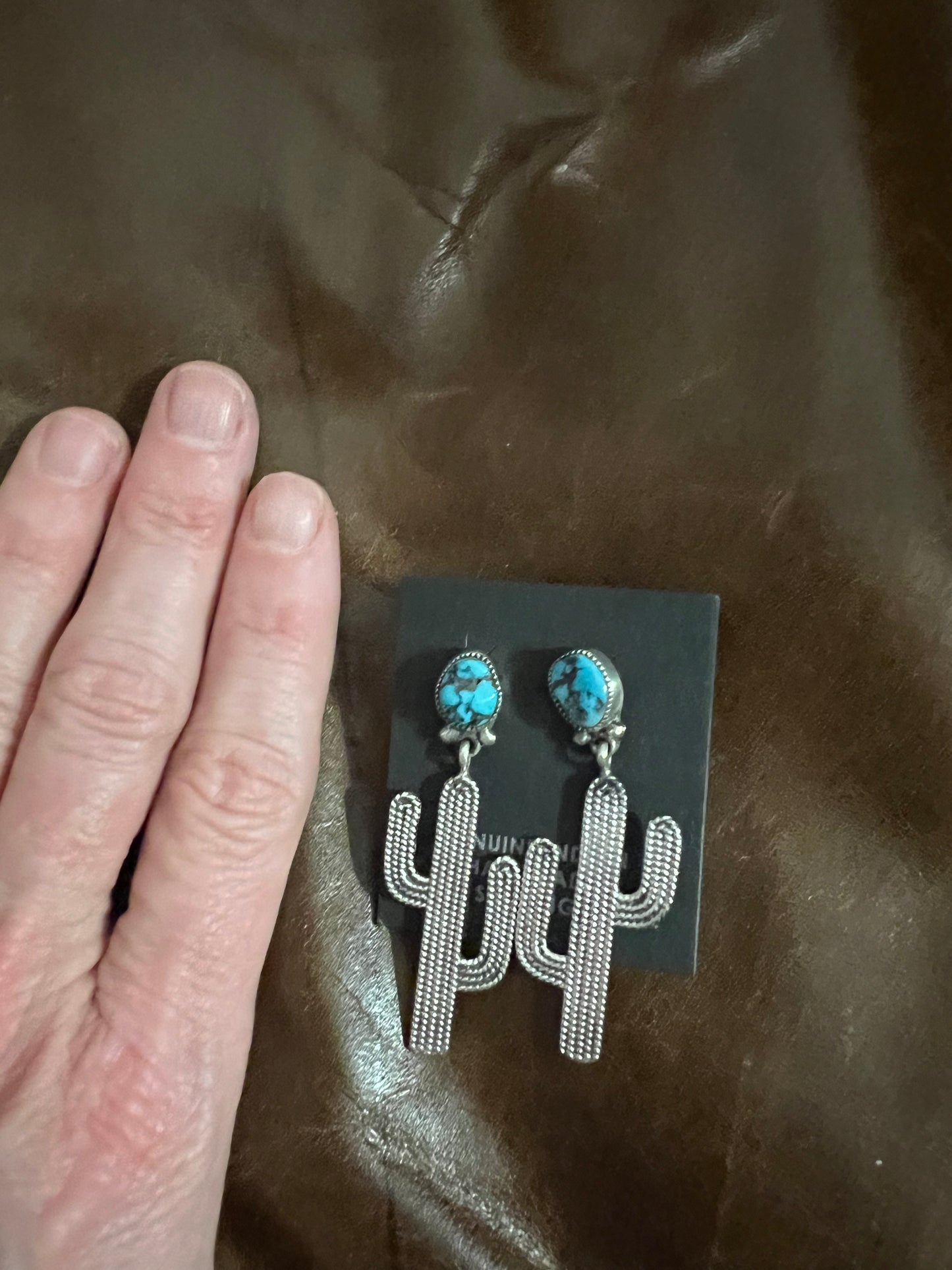 Stick It To Em Turquoise Earrings
