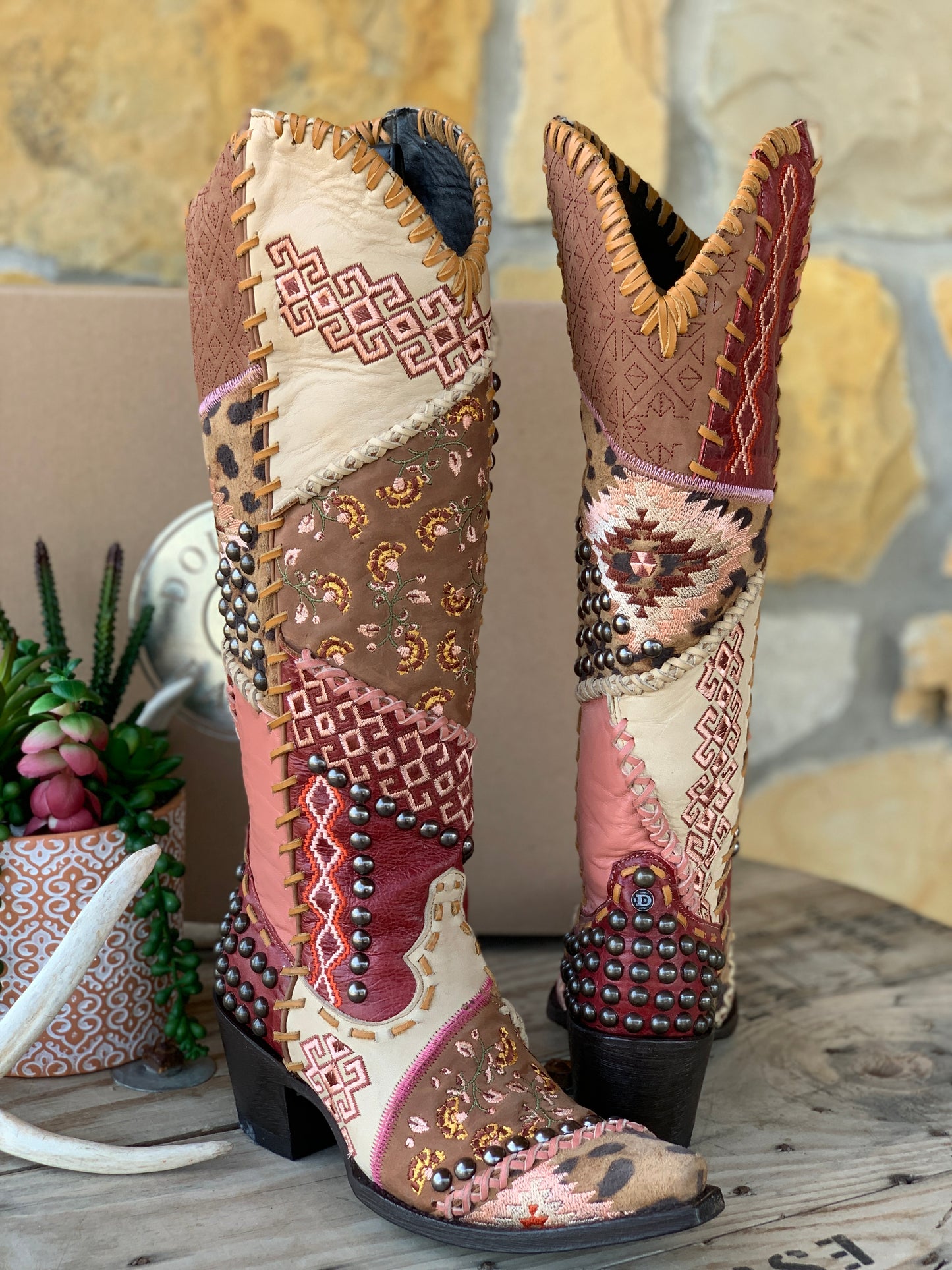 Old Gringo Blowout Boot - Rose