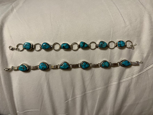 Sweet Little Nothings Turquoise Chain Bracelets