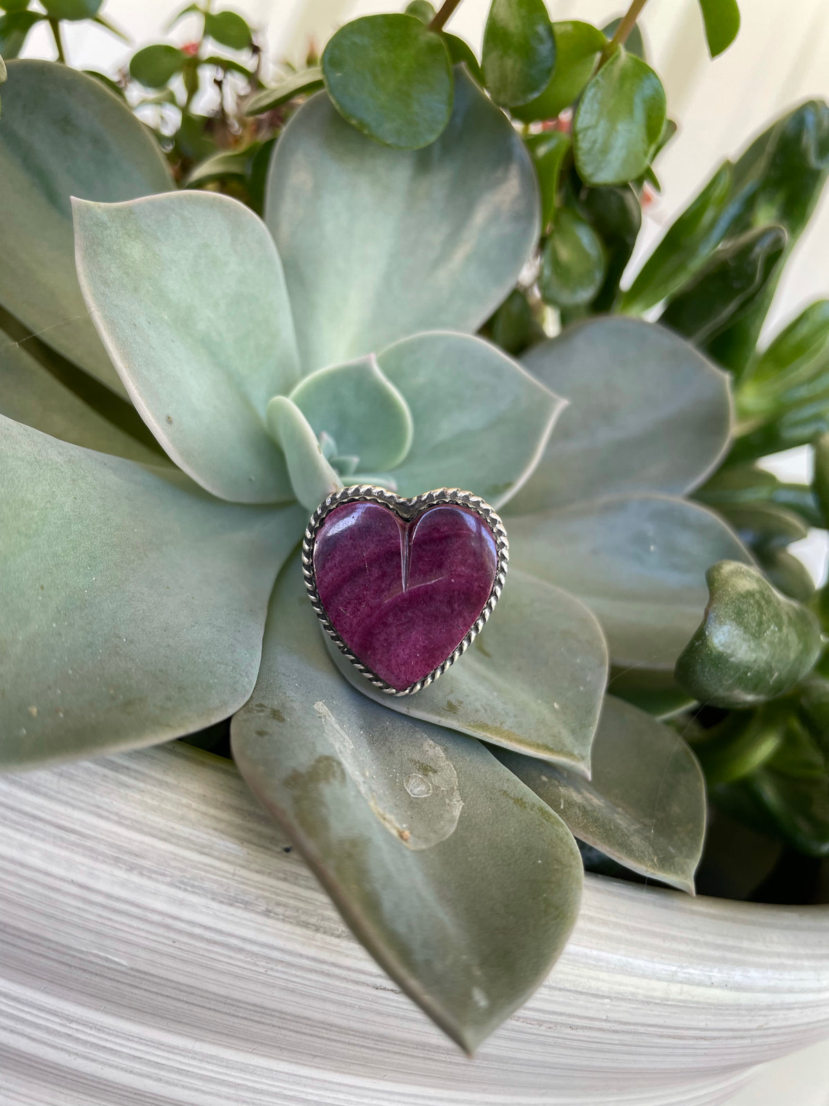 Purpledurple Heart Ring