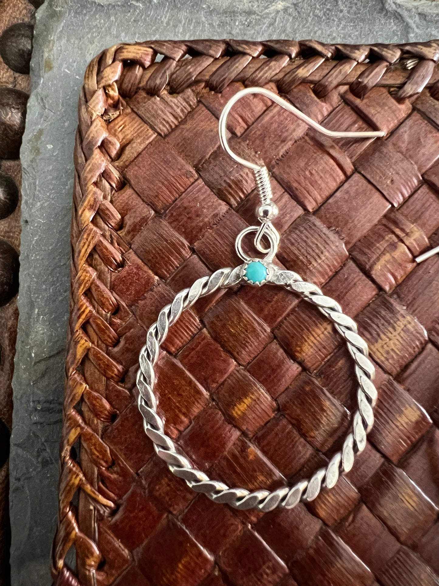 Circle Of Life Turquoise Earrings