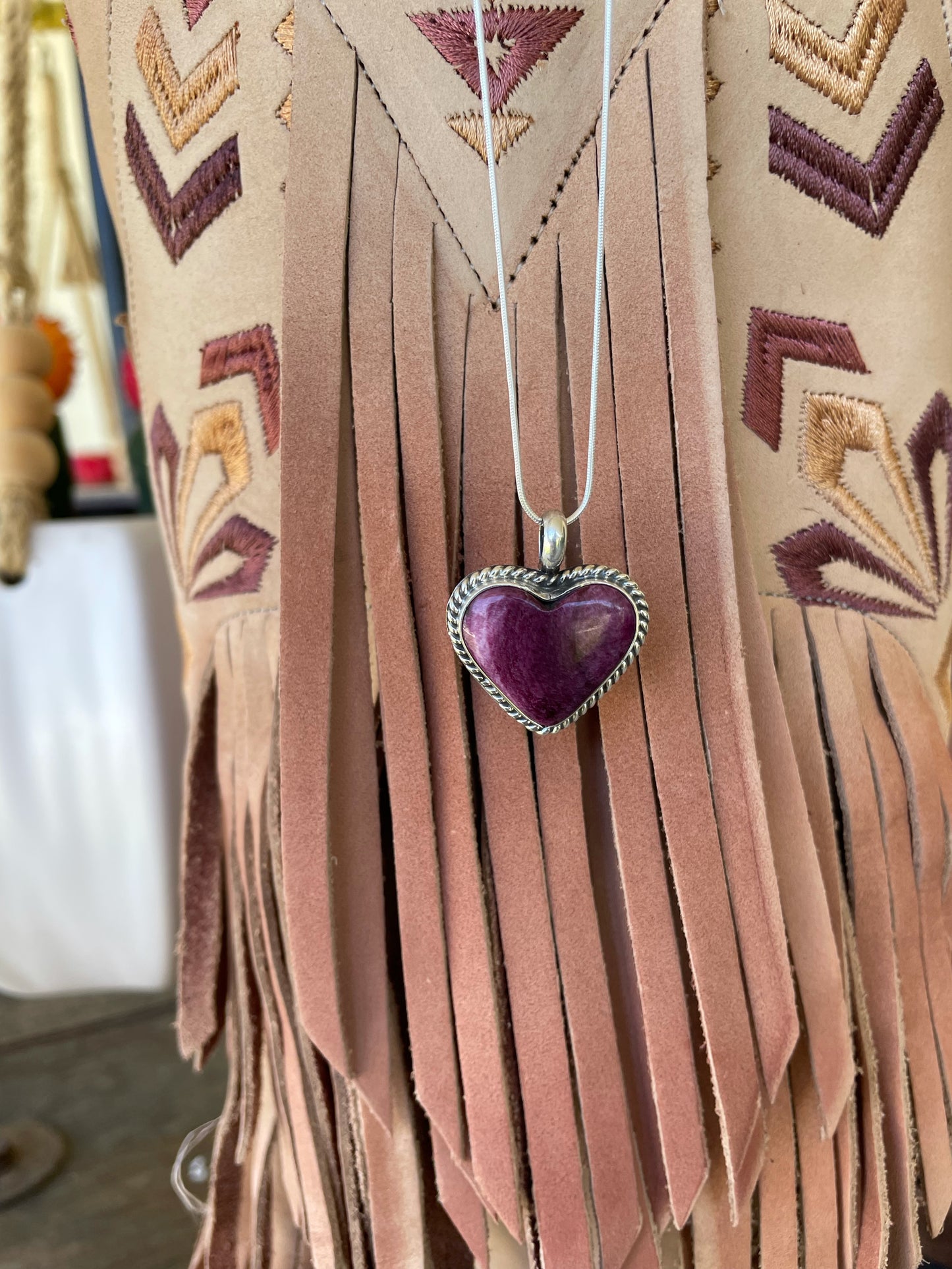 Purple Durple Heart Necklace
