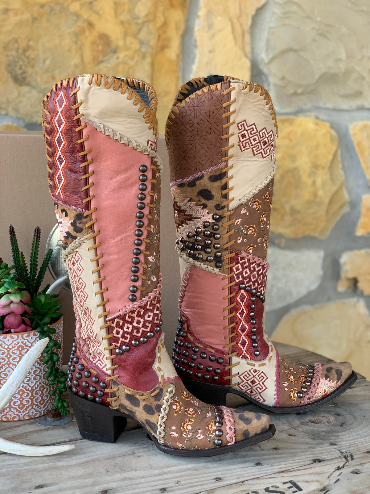 Old Gringo Blowout Boot - Rose