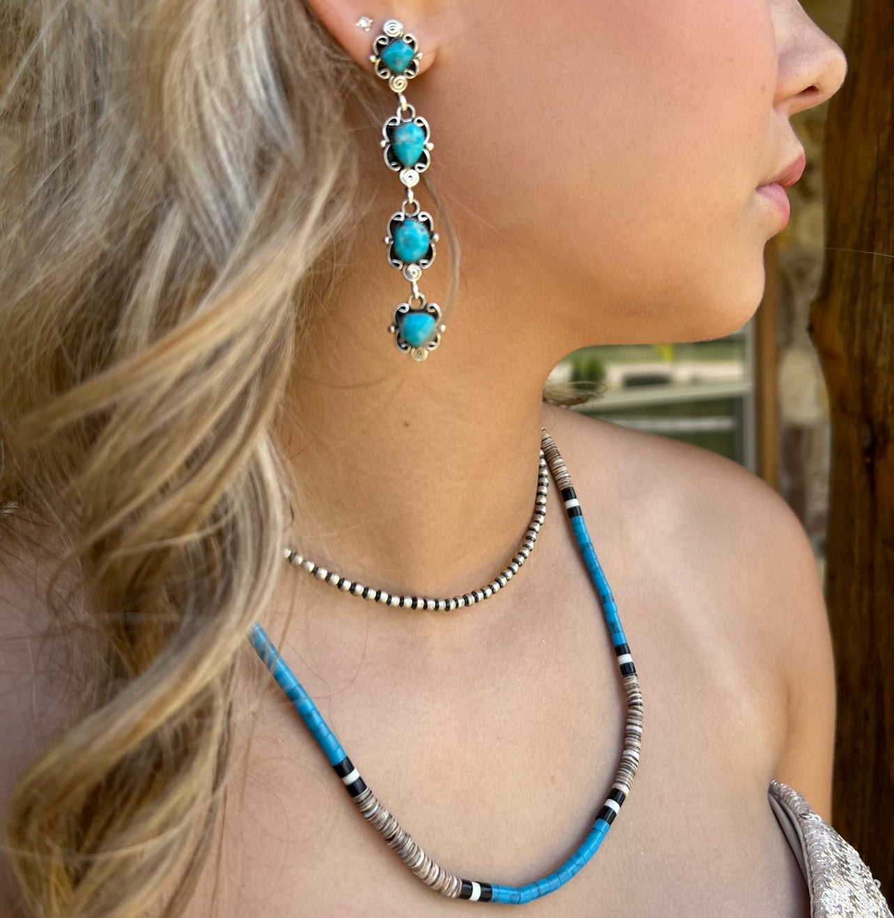 Pretty Little Things Turquoise Drop Earrings